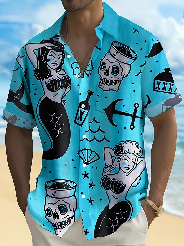Resort Shirt Floral - Camisa Masculina de Verão Casual Social