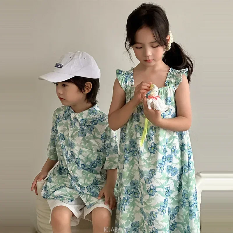 Look meninos camisas coreano c - Resort Shirt Floral avaliação e preço